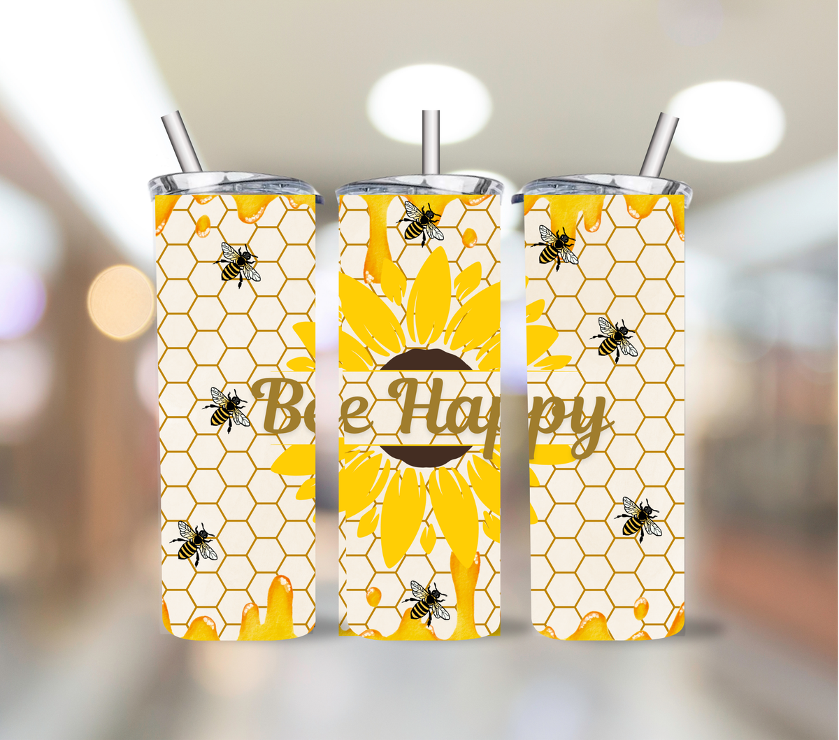 Bee Happy Tumbler