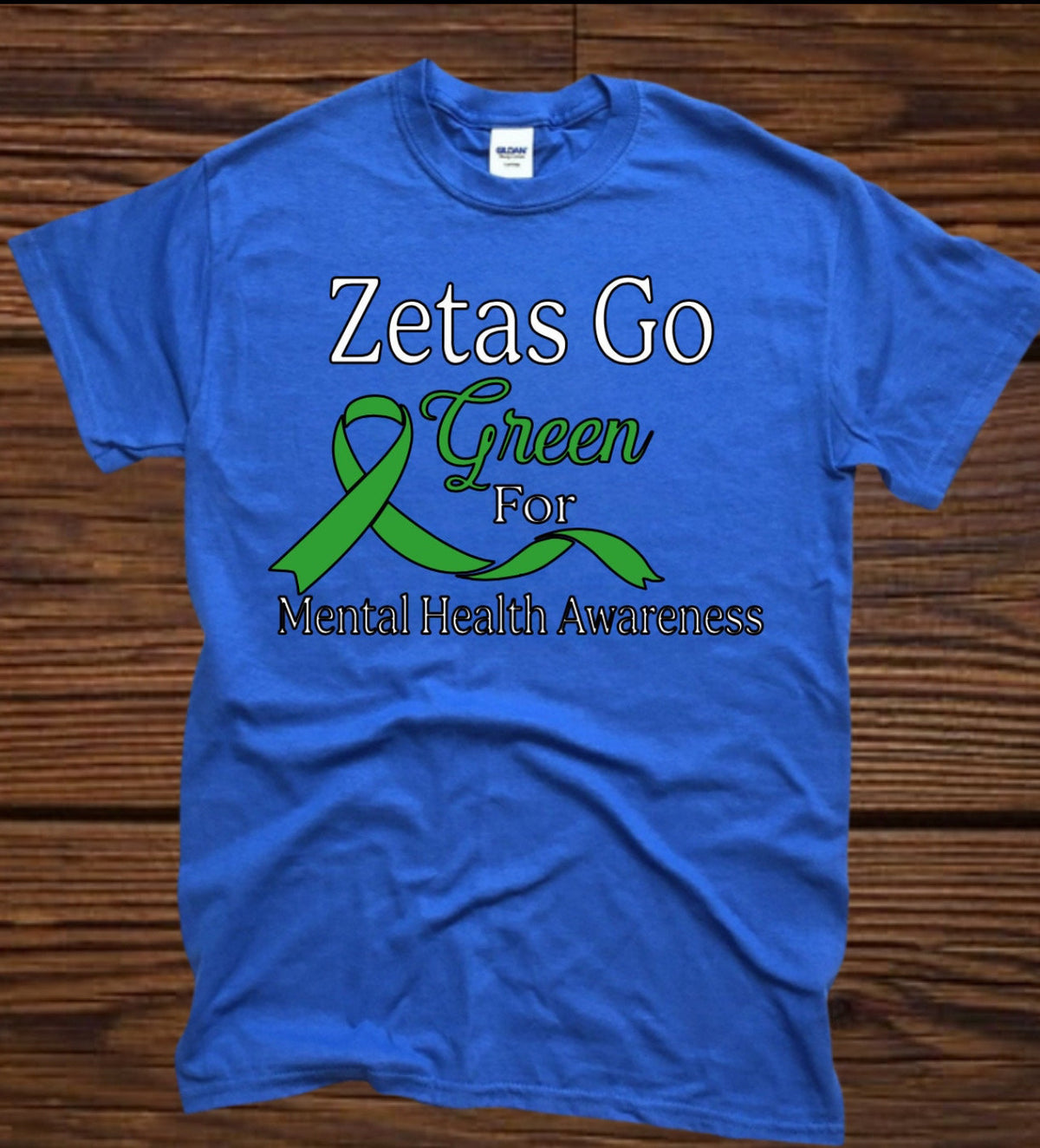 Zetas Go Green For Mental Health T-shirt